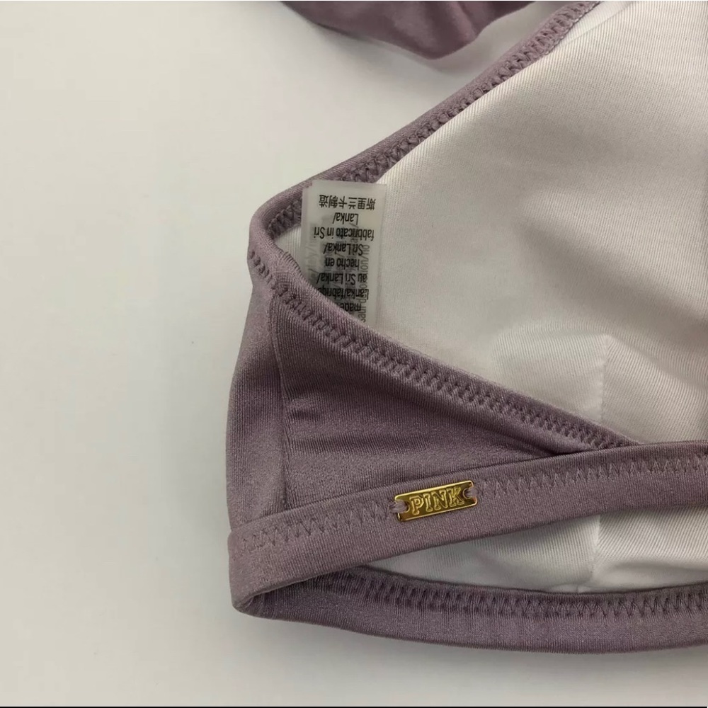 Purple Victoria Secret Ruffle Straps Bikini Small - Picture 4 of 4
